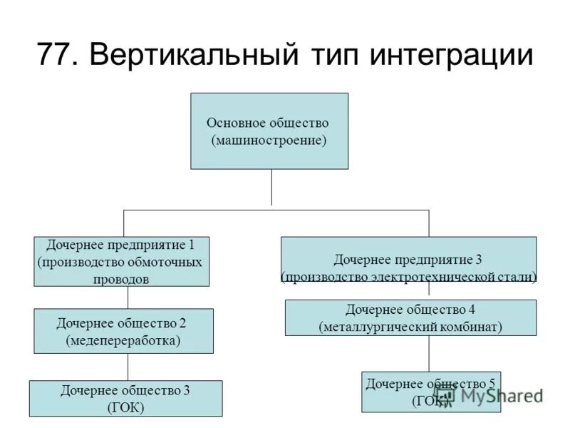 Основное и дочернее общество