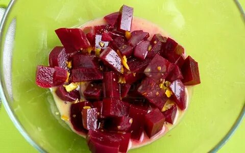 Свекла с уксусом и маслом