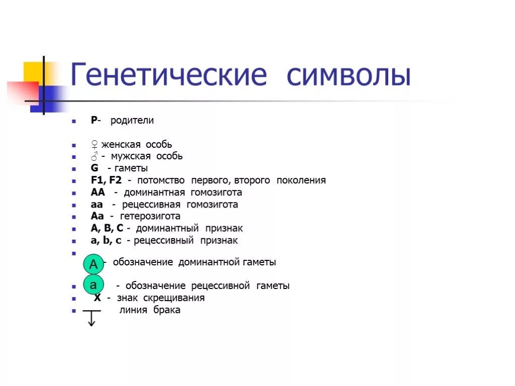 Символы генетики 10 класс. Генетические символы. Обозначения в генетике. Гинетическое символы. Обозначения в генетических задачах.