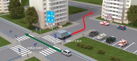 Сквозной проезд через жилую зону