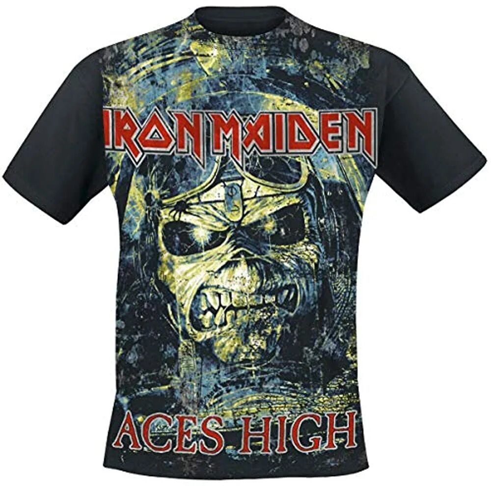 Aces high iron. Футболка Iron Maiden. Майки Iron Maiden Aces High. Рок футболки Iron Maiden. Балахон рок Айрон мейден.