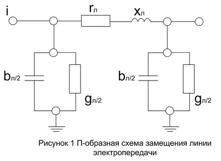 Схема замещения воздушной линии