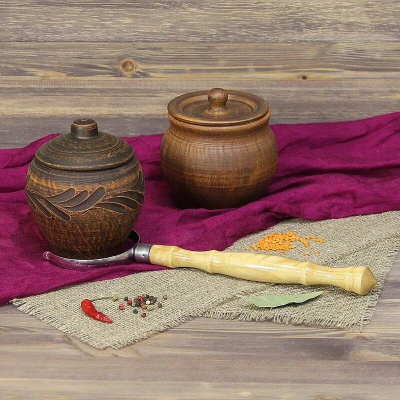 ухват. горшочки для жаркого с ухватом. керамические горшочки с ухватом. горшок керамика 0,3 л (1-1) терракот. ухват для горшочков.