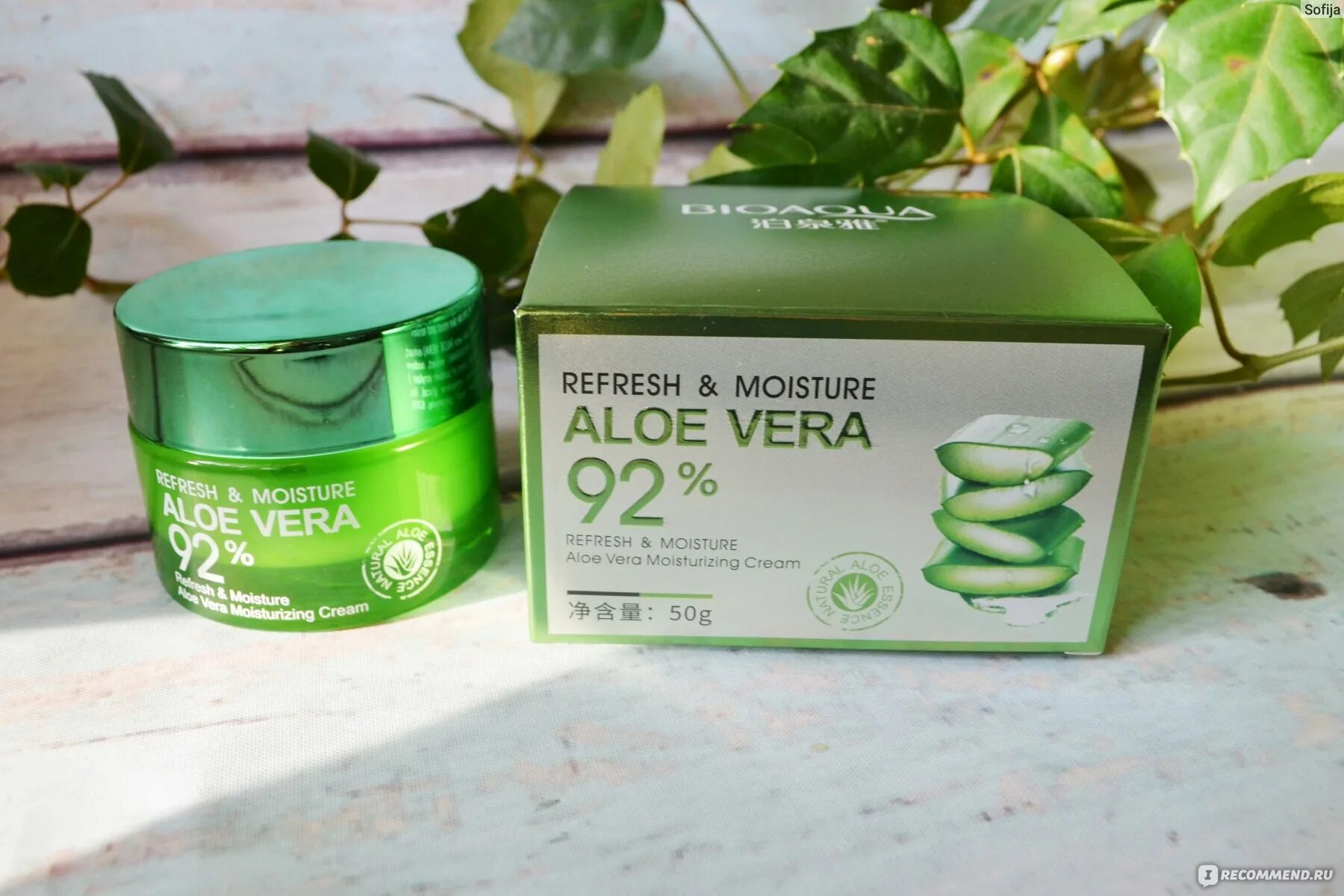 Крем BIOAQUA Aloe Vera для лица. Крем для лица BIOAQUA refresh & Moisture Aloe Vera 92. Refresh Moisture Aloe Vera 92.