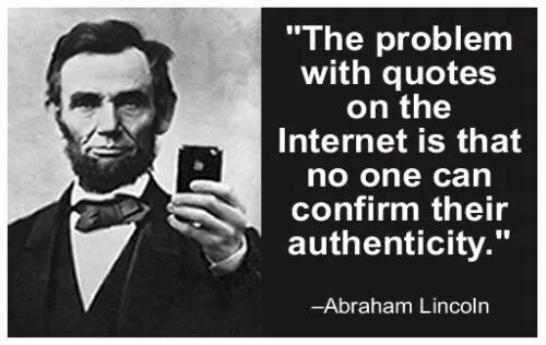 The problem it is described. Abraham lincoln quotes. цитаты в интернете линкольн. the problem of quotations on the internet.