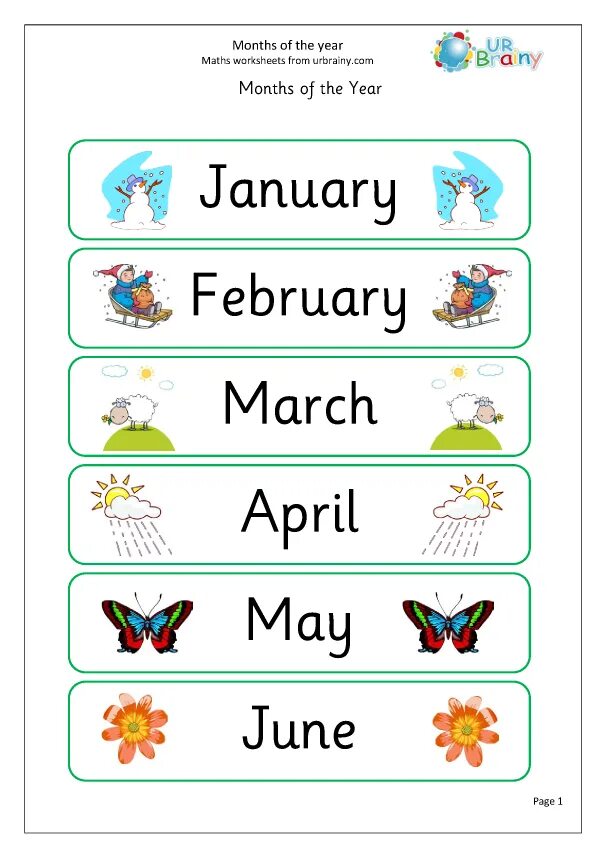 February is month of the year. Months of the year. Месяца Worksheets. Months of the year Worksheets. Английский дракончик months of the year.