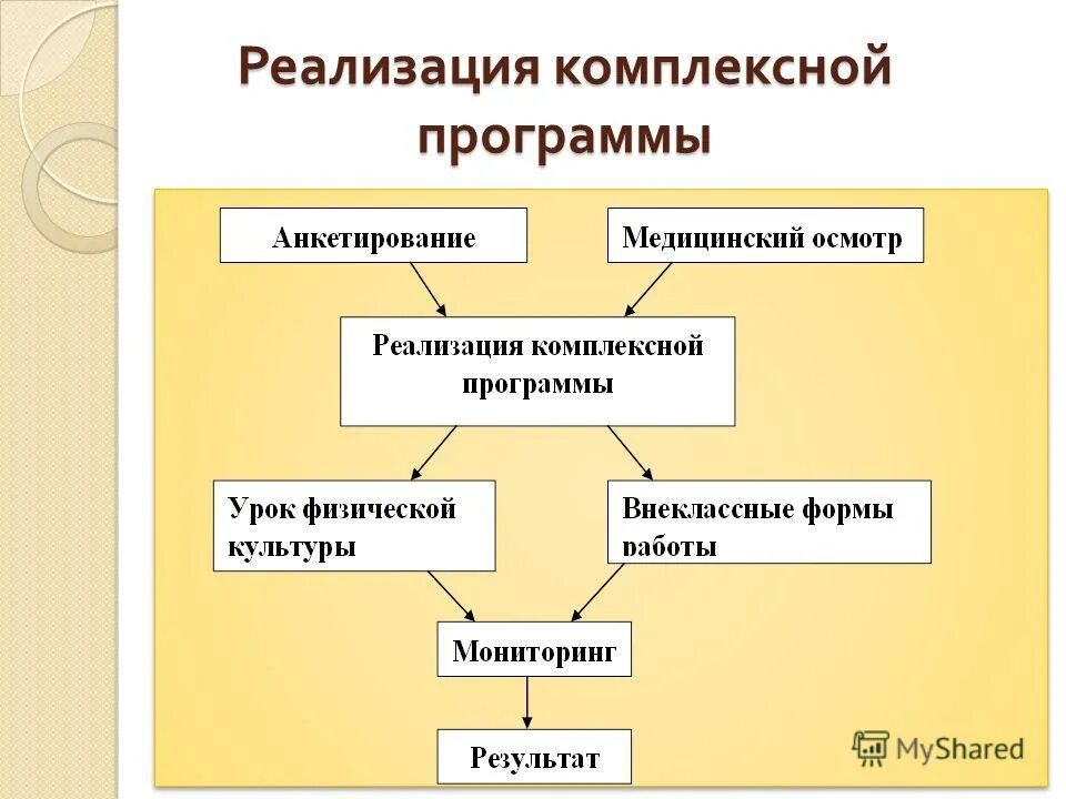 Реализация комплексных программ. Реализация комплексных программ