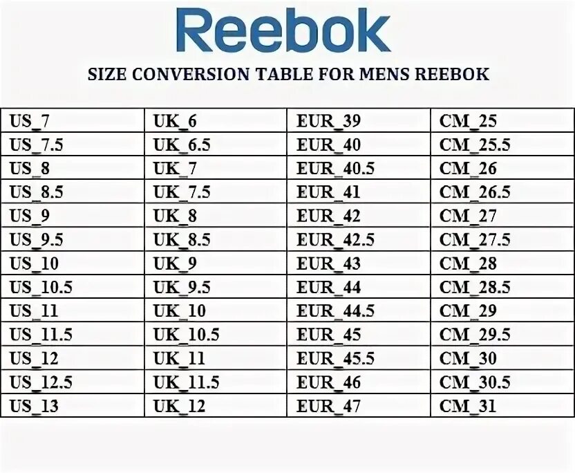 Рибок размеры мужские. Размеры кроссовок рибок таблица мужские. Размерная сетка кроссовок Reebok мужские. Размерный ряд детской обуви рибок. Reebok кроссовки мужские Размерная сетка.