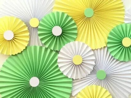 Цветы из гармошки