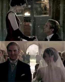 Downton Abbey wedding Matthew and Mary "I want to be with you til my l...