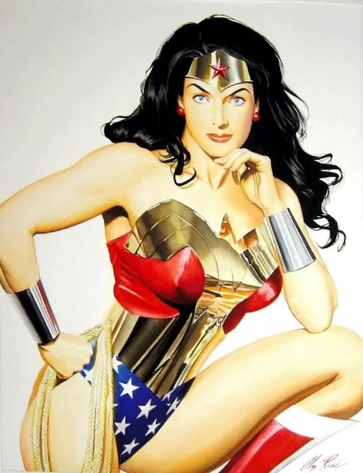 Alex Ross Wonder woman. Толстая Вандер Вумен. Галь Гадот супер женщина.