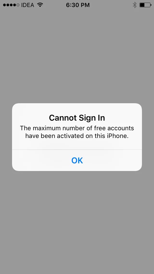 Cannot be activated