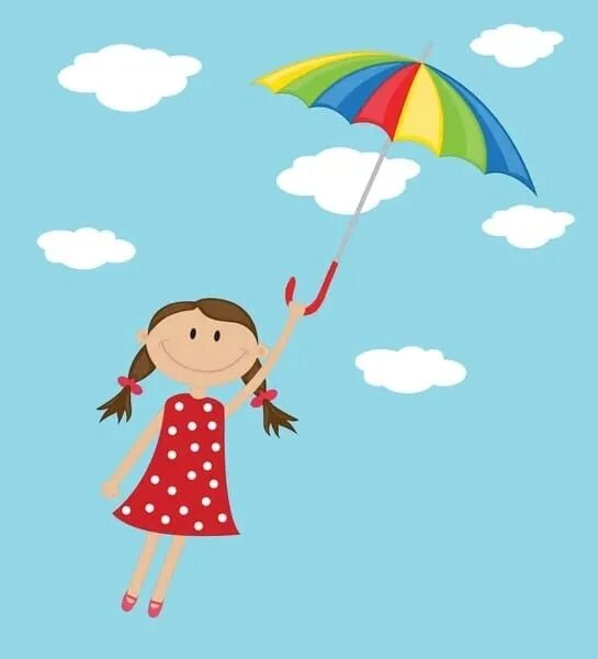 Летать картинки для детей. Девочка улетает на зонтике. Летит на зонтике. Девушка летит на зонтике. Летающий зонтик.
