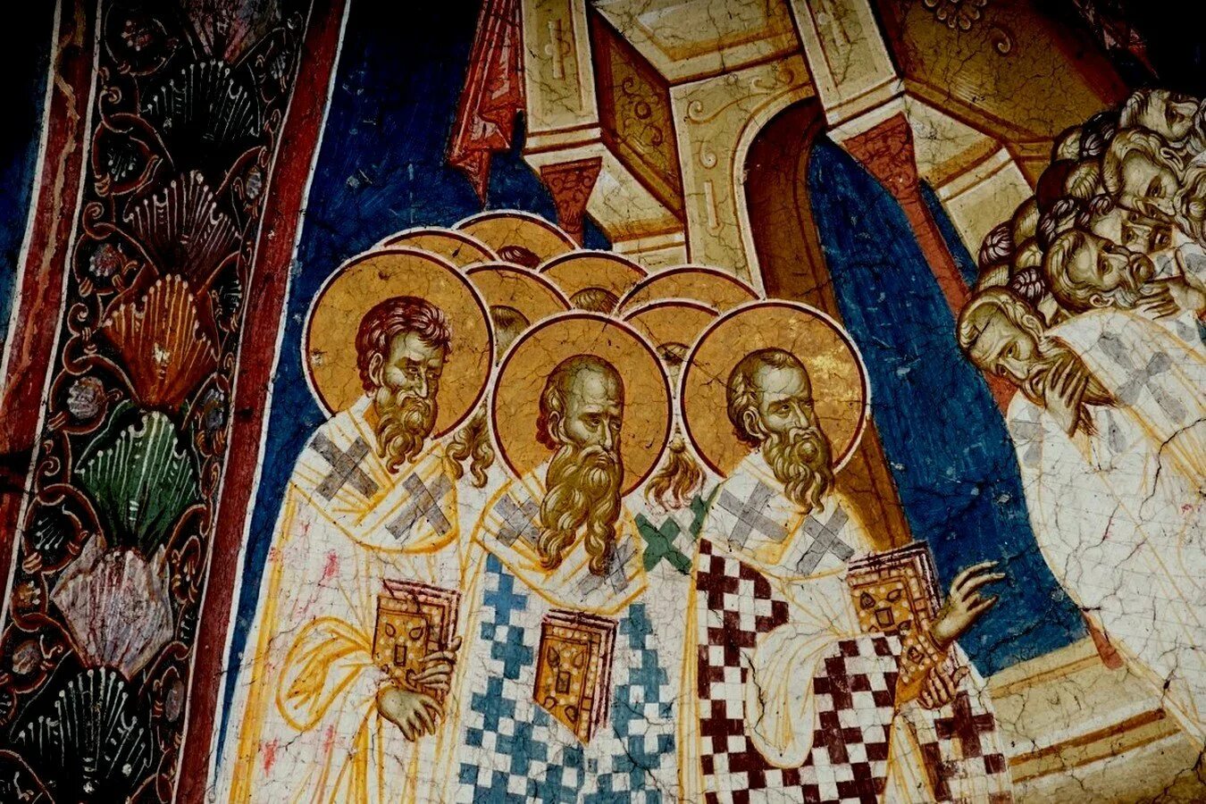 вселенский собор фреска сербия. дионисий седьмой вселенский собор. максим антиохийский 4 вселенский собор. первый вселенский никейский собор суриков. ферапонтов монастырь фрески седьмой вселенский собор.