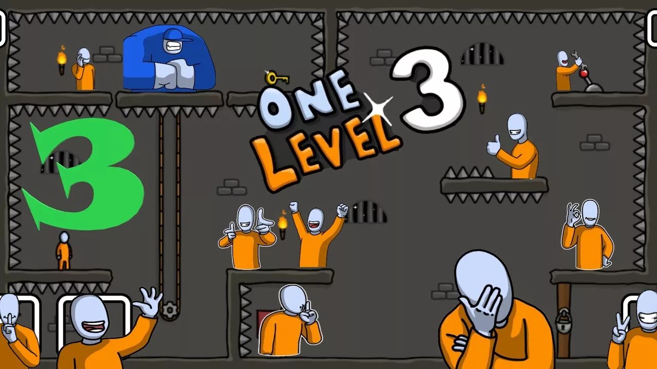 One level 3 уровень. Ван левел 3. One Level 3 Стикмен. Игра one Level. Стикмен побег из тюрьмы 3 боссы.