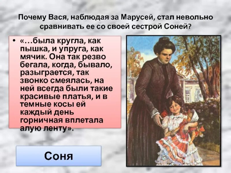 Короленко сочинение 5 класс. Портреты Маруси и сони из рассказа в дурном обществе. [Fhfrnthbcnbrf DFCB BP hfcrfcf lehyjqjt j,otrcndj. Произведение в дурном обществе.