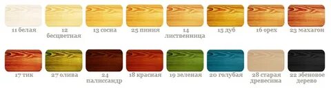 Краска наружная по дереву цвета