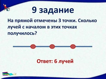 На прямой отмечено несколько точек