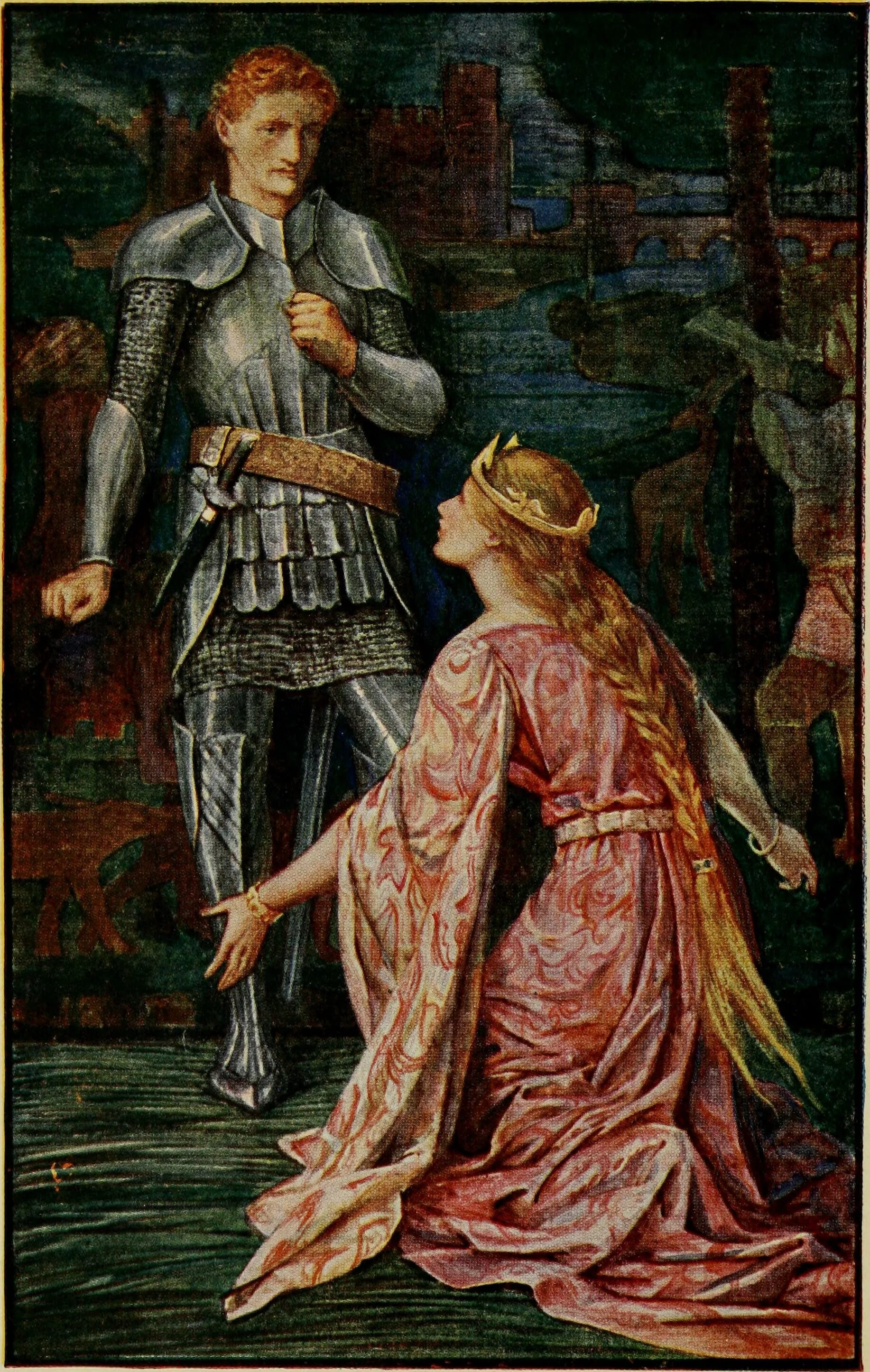 Рыцарь Ланселот и Гвиневра.