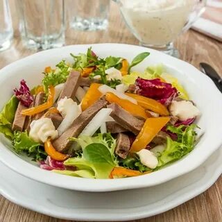 Салат с языком и перцем рецепты