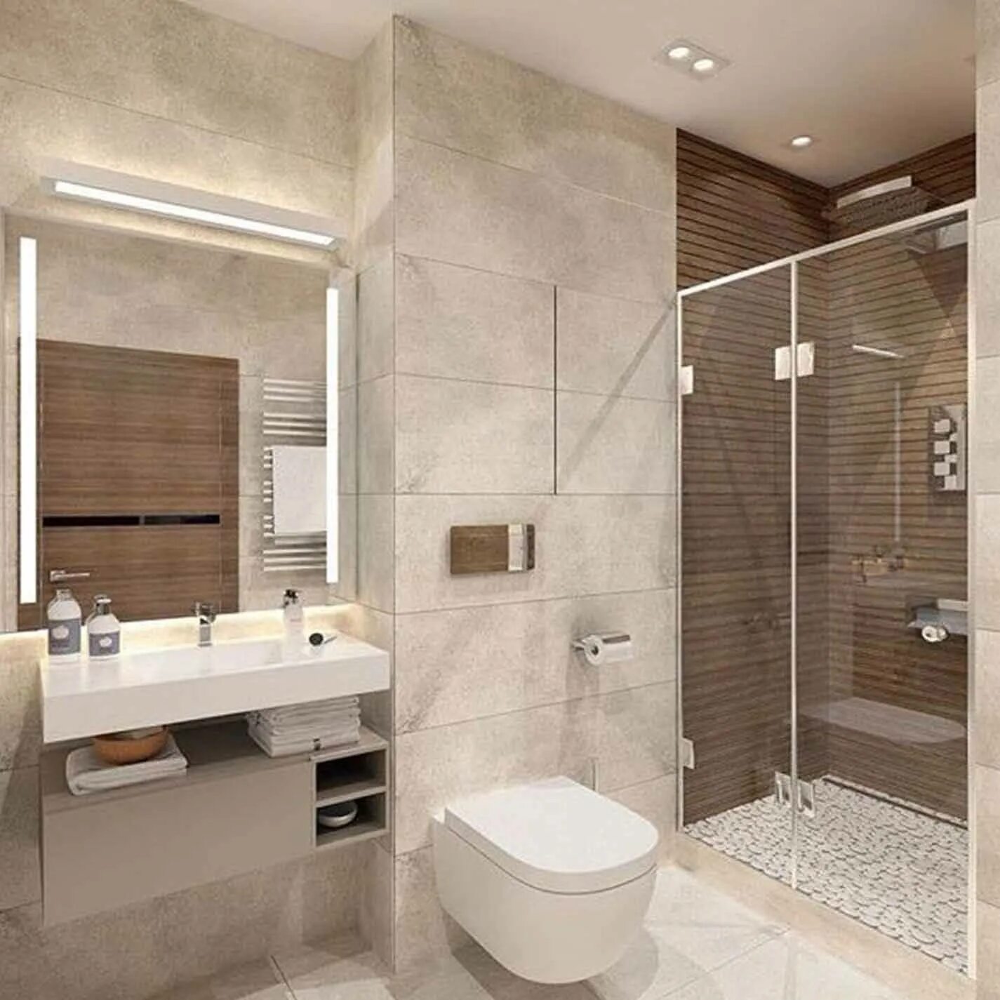 Дизайн ванной комнаты 2024 с душевой. Санузел с душевой в современном стиле. Современные Ванные комнаты с душевой кабиной. Ванная комната в современном стиле с душевой кабиной. Ванная с душевой в светлых тонах.