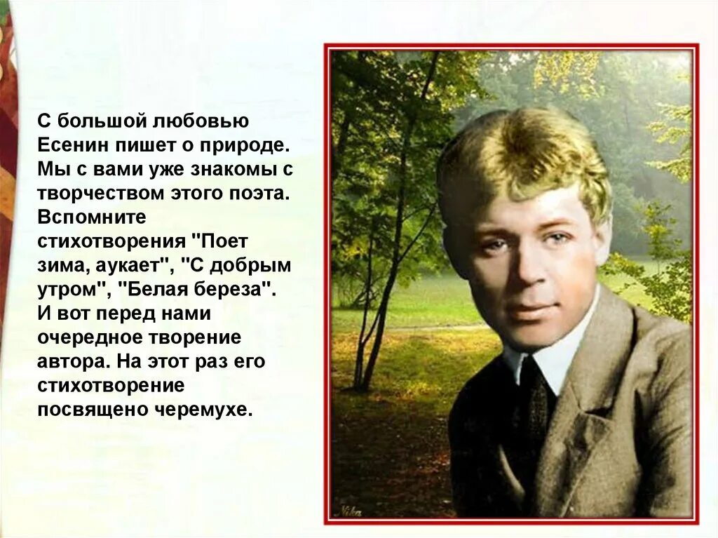 Как раскрывается тема родины в стихотворениях есенина. С. Есенин. Стихи Есенина. Есенин о природе. Стихи Есенина о природе.