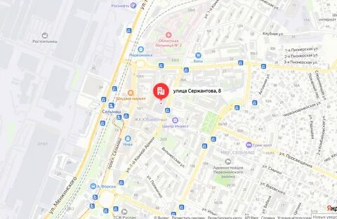 Карта большая ростов