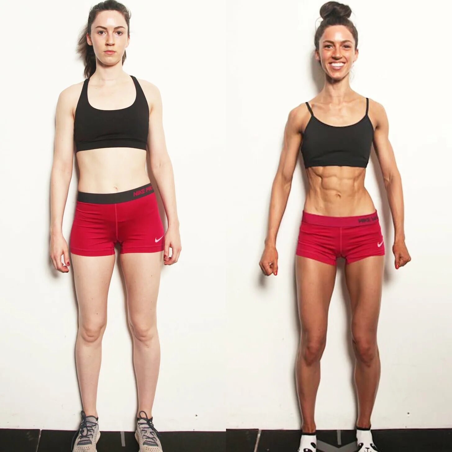 Before after exercises