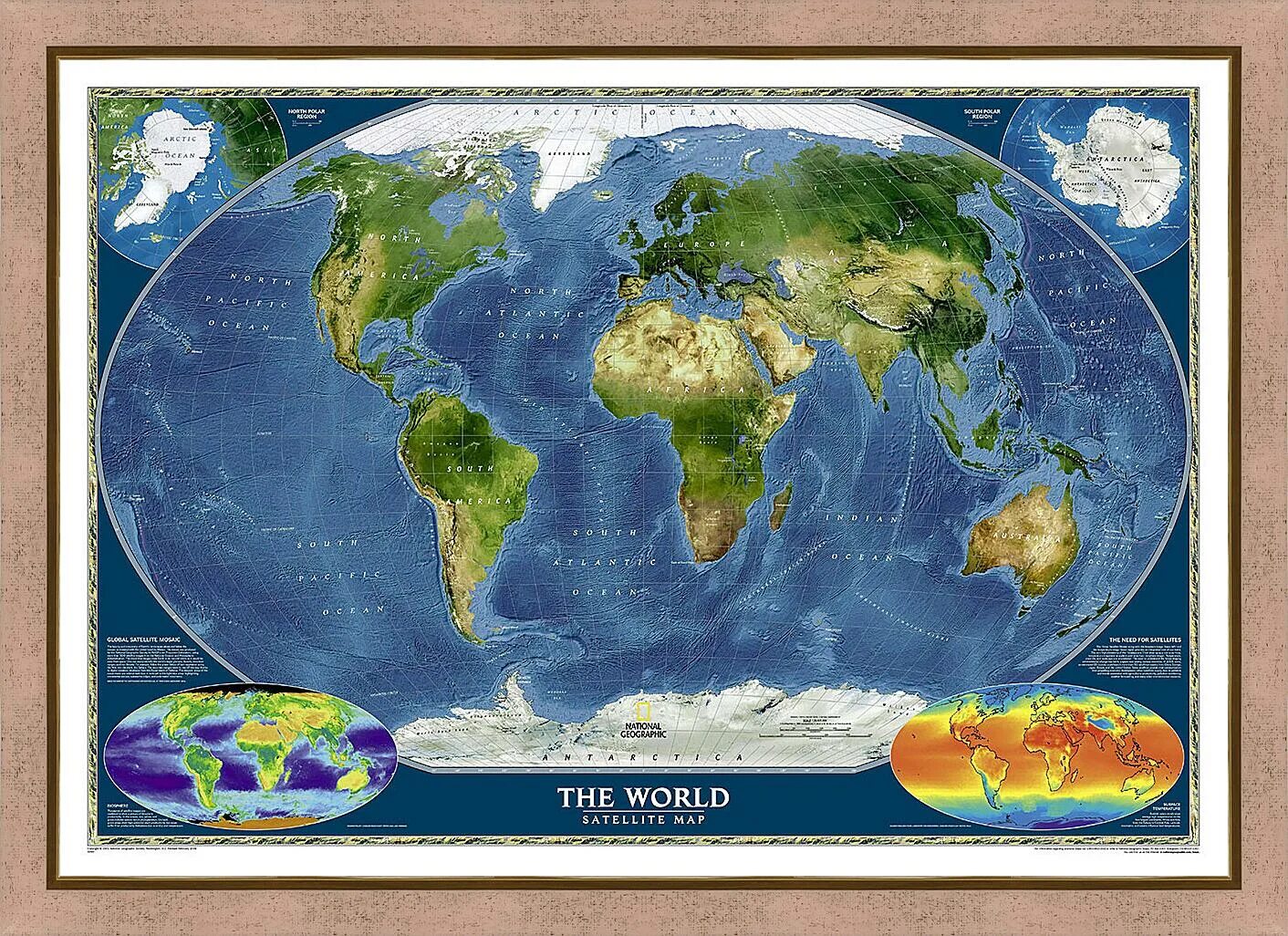 Карта планеты. Физическая карта земли. Карти н