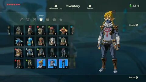 Zelda броня wild