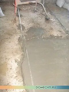 Высыхание полусухой стяжки пола