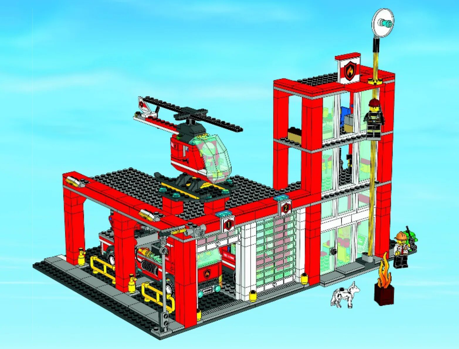 Сити пожарная. Лего City 60004. LEGO City 60004. LEGO City пожарная станция 60004. Лего Сити 60004.