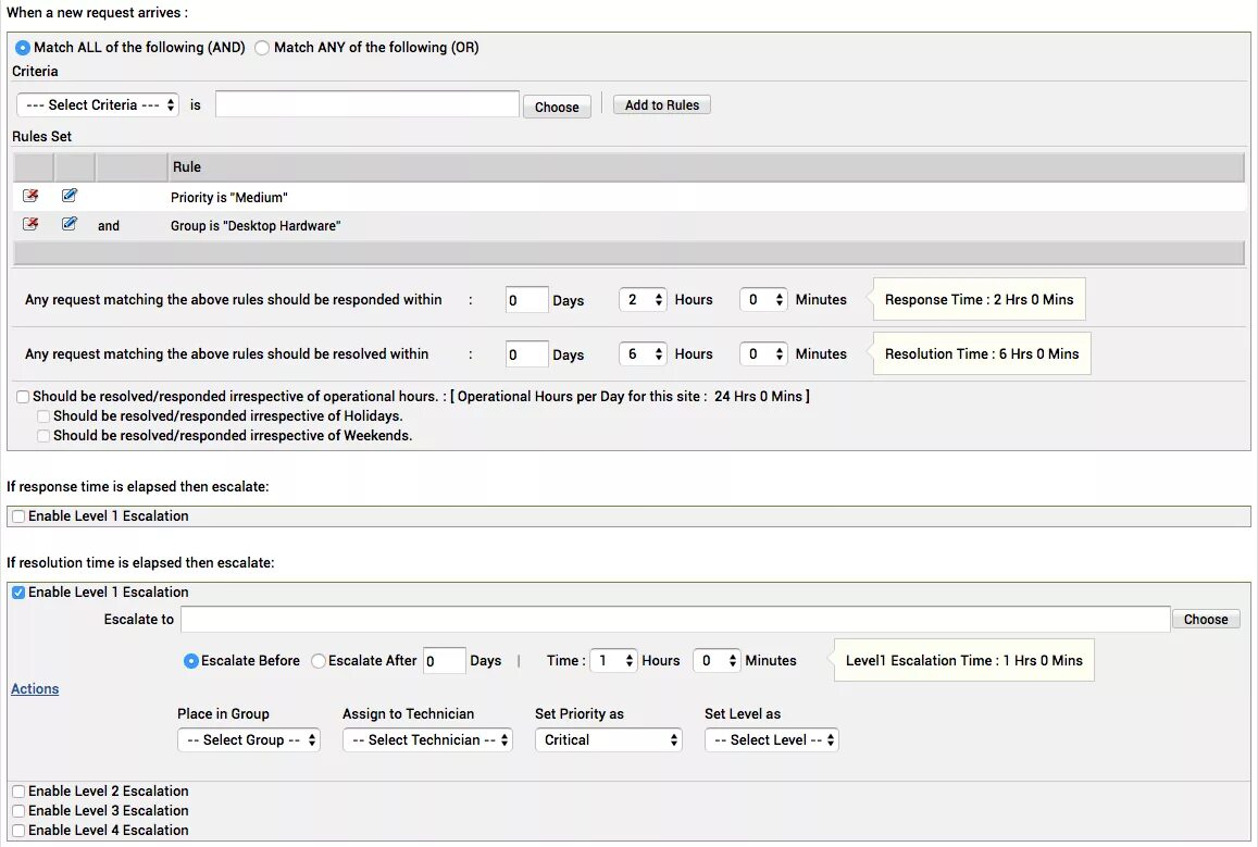 Query match