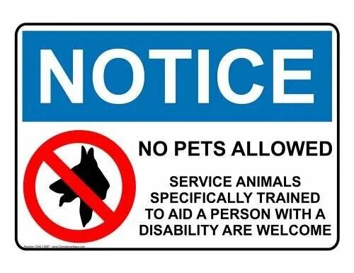 Only serve. Pets are not allowed. Not allowed. Country not allowed. Not allowed текст.