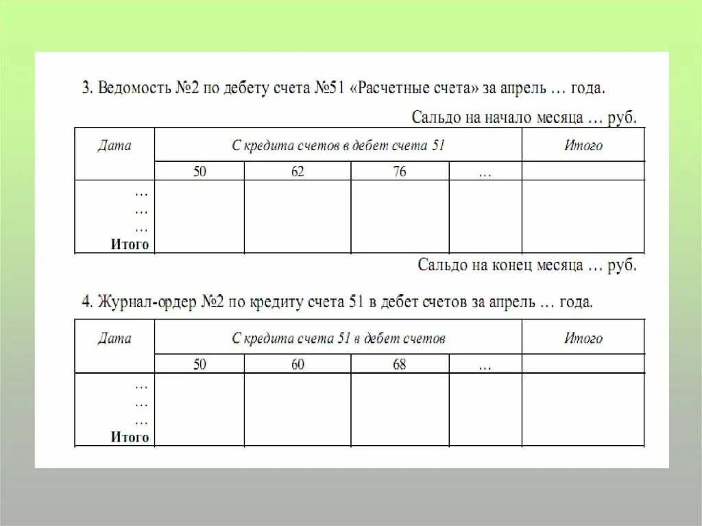 Ведомость по дебету счета 51. Журнал ордер по дебету счета 51. Ведомость 2 по счету 51 образец заполнения. Ведомость по дебету счета 51 с кредита счетов.