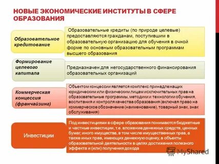 Образовательный проект в сфере образования