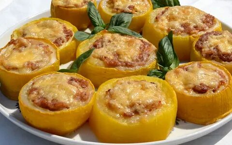 Рецепт фаршированных кабачков с мясным