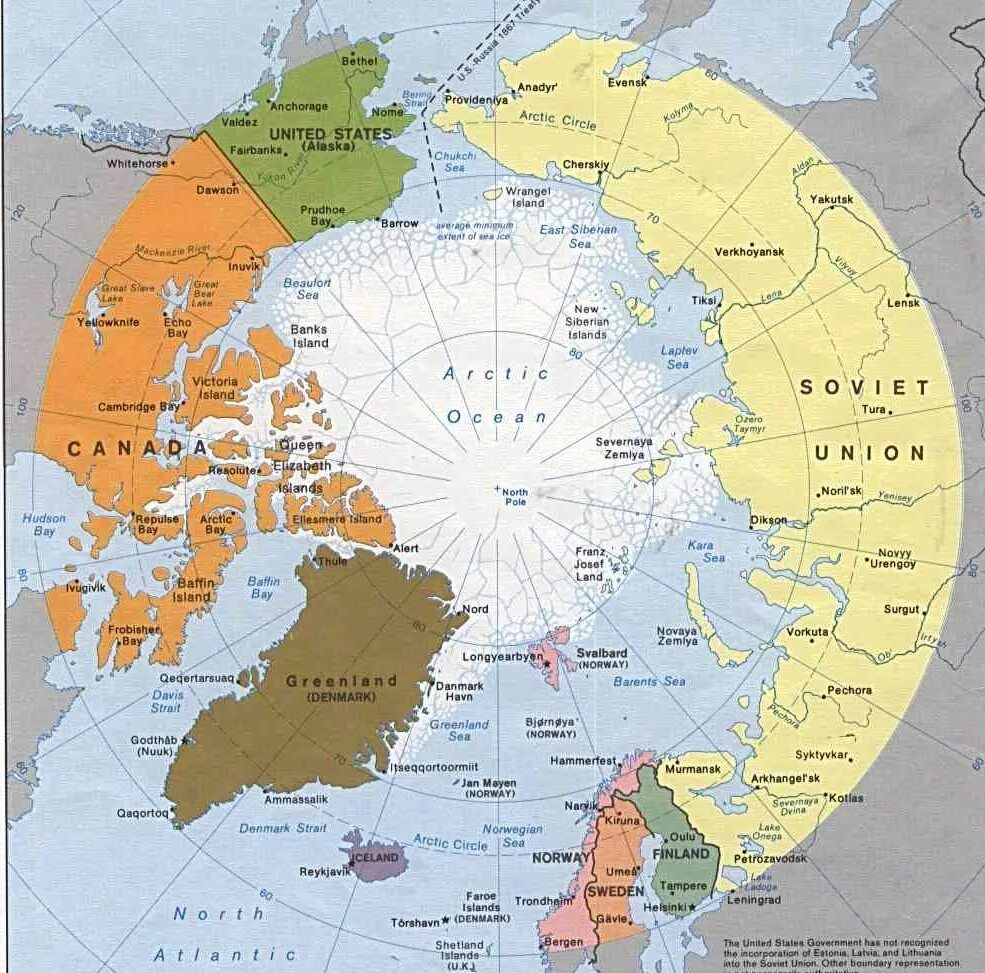 Северный полюс политическая карта. Арктика на карте. Политическая карта Арктики. Arctic countries