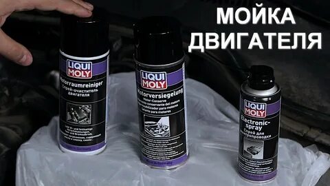 Спрей очиститель двигателя liqui moly