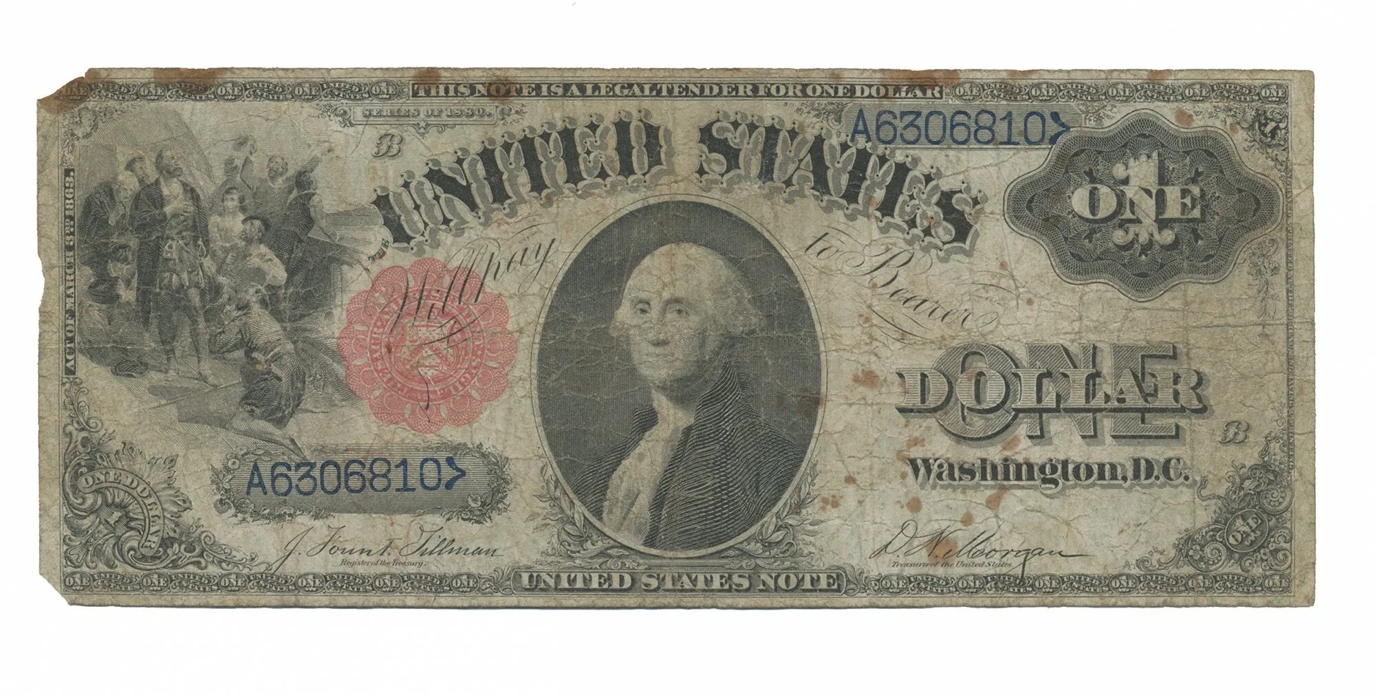 Банкнота 1 доллар США. Первые банкноты США. Самый первый доллар. Первый американский доллар.