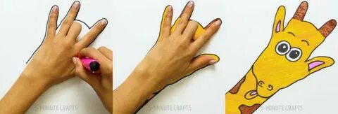 Нарисовать животных руками