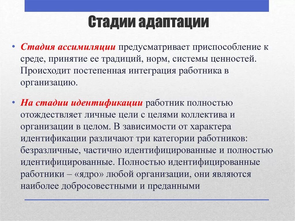 Стадии адаптации. Стадии процесса адаптации. Стадии адаптации работника. Основные этапы процесса адаптации.