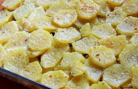 Картошка с молоком запеченная в духовке