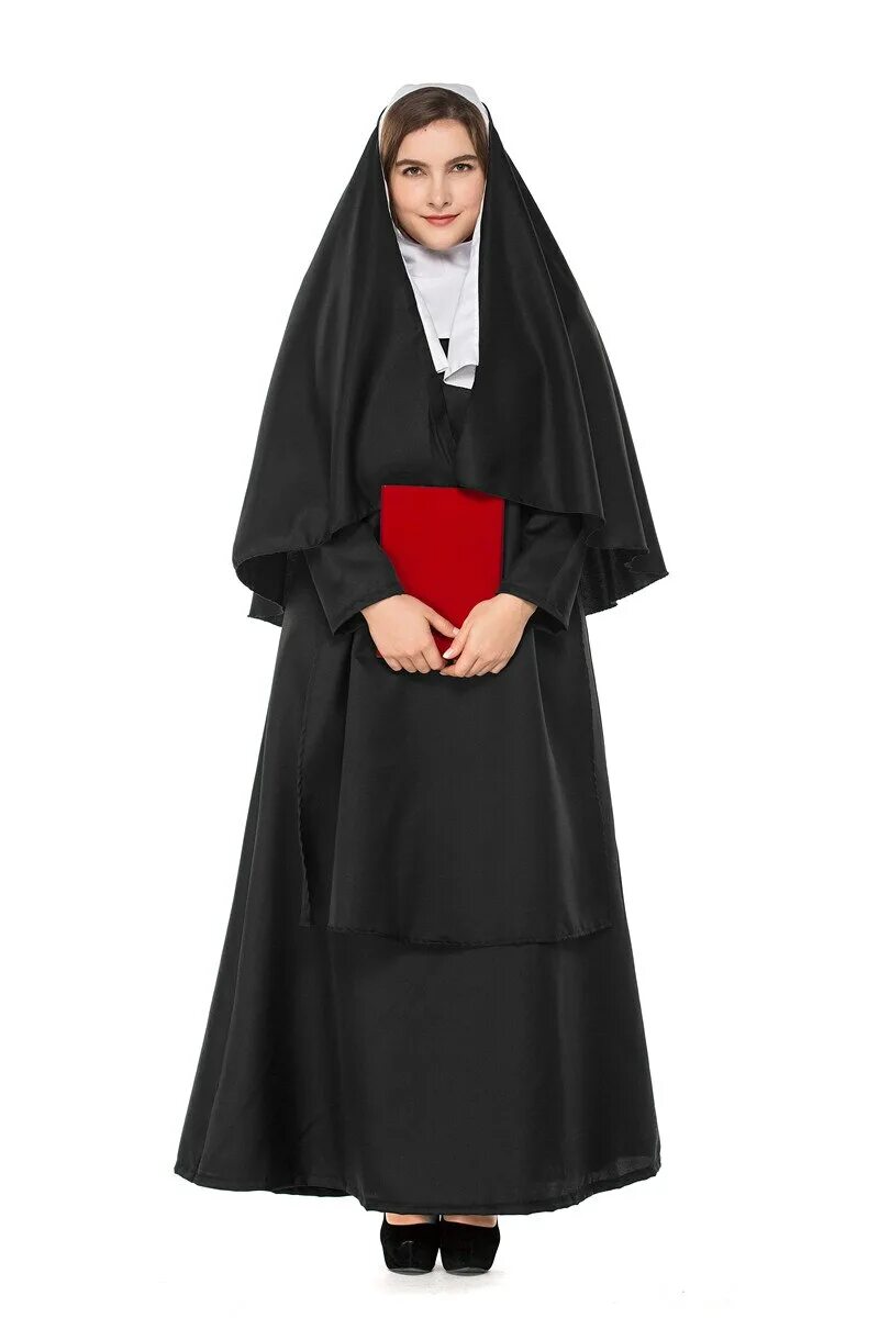 Костюм монашки-2 (арт. White cassock. Костюм святая. Платье для храма. Ряса инокини.