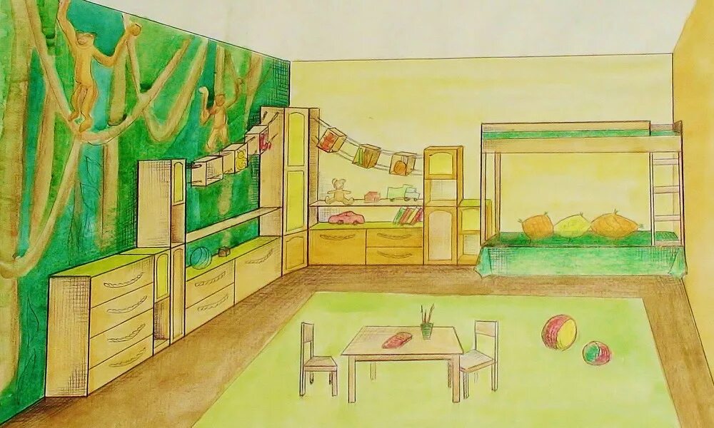 Проект эскиза панно для школьного пространства. Эскиз интерьера детской комнаты. Комната для рисования. Интерьер моей комнаты. Интерьер комнаты изо.