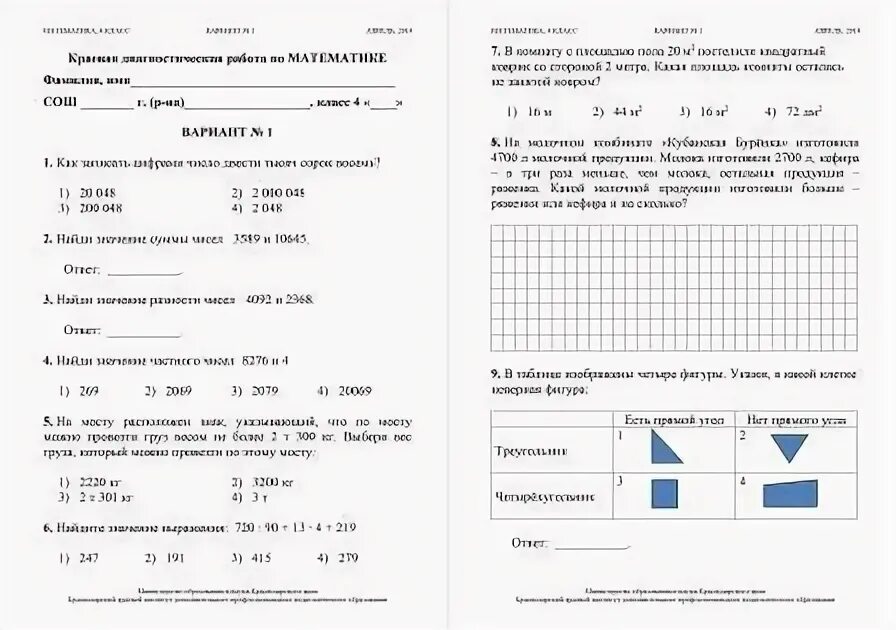 Мцко математика 7 класс профильный уровень. Итоговая МЦКО 4 класс математика. Математика итоговая контрольная 2 класс МЦКО. Диагностическая работа 5 класс математика 3 четверть. Комплексная работа по математике.