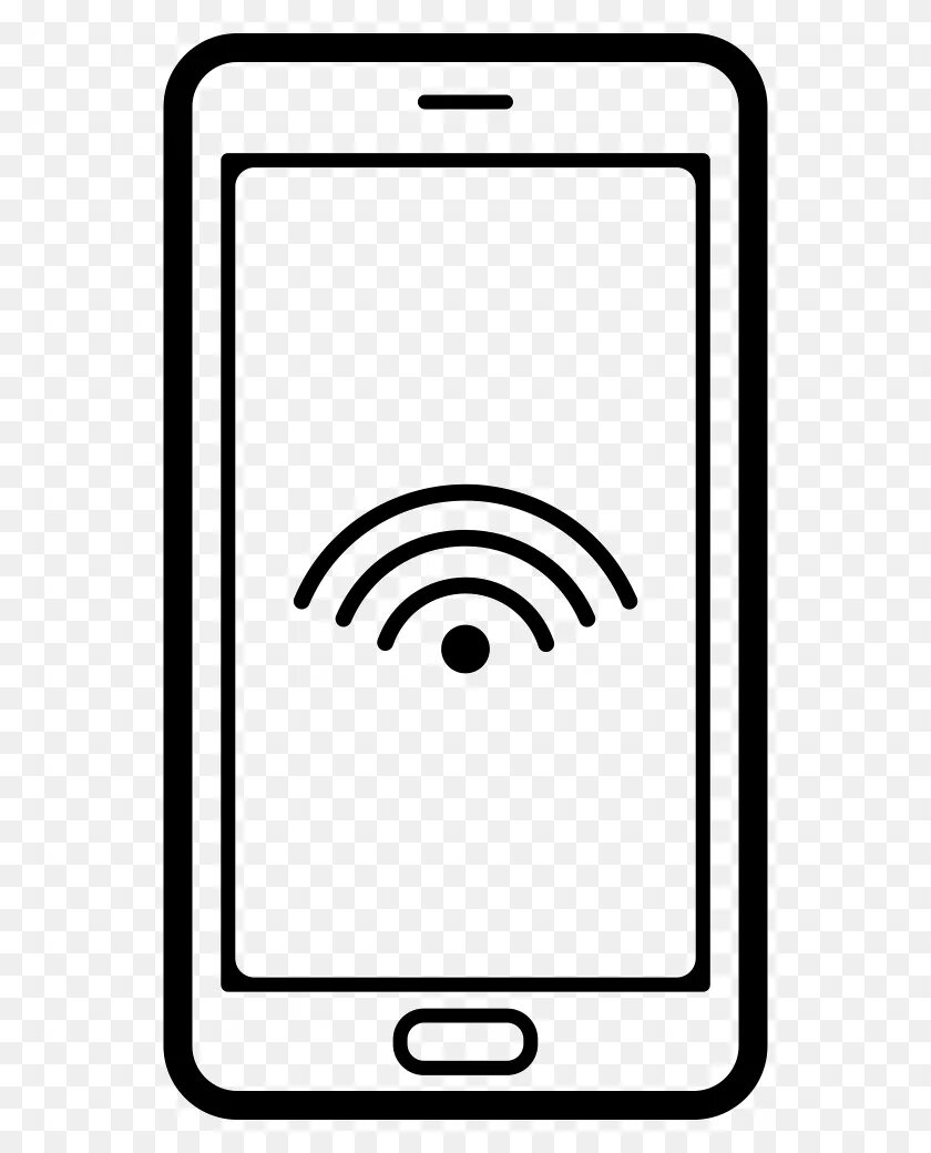 Значок мобильного телефона. Мобильный телефон схематично. Схематичное изображение телефона. Смартфон иконка. Вай фай на экране телефона