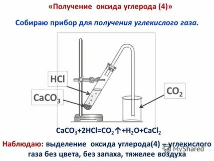 Реакция оксида углерода 2 с водой