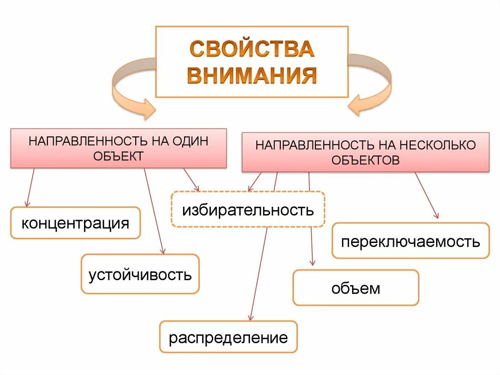 Свойства качества внимания. Свойства внимания. Виды внимания схема. Характеристика видов внимания. Виды внимания в психологии.