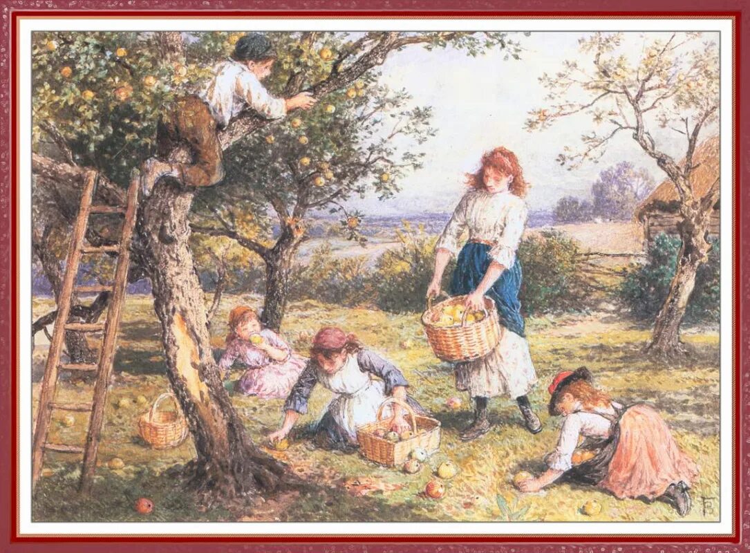 Myles birket foster (1825-1899). Каратай уборка урожая картина. Сбор урожая. Morgan weistling художник. Сбор урожая описать.